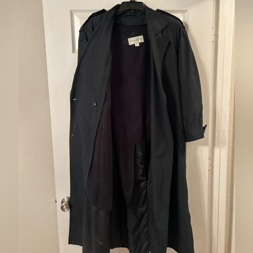 Black Trench Coat - Picture 4 of 4